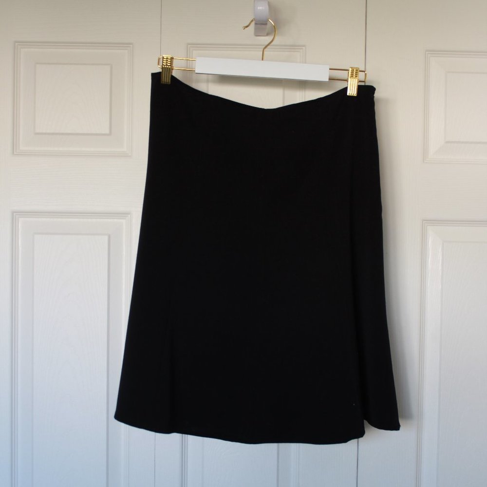 Apt 9 black A line circle skirt size 12 Petite